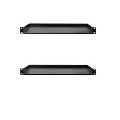 2 OSP 1U Space Metal Rack Shelf Tray 10'' deep  For  Rack Cases