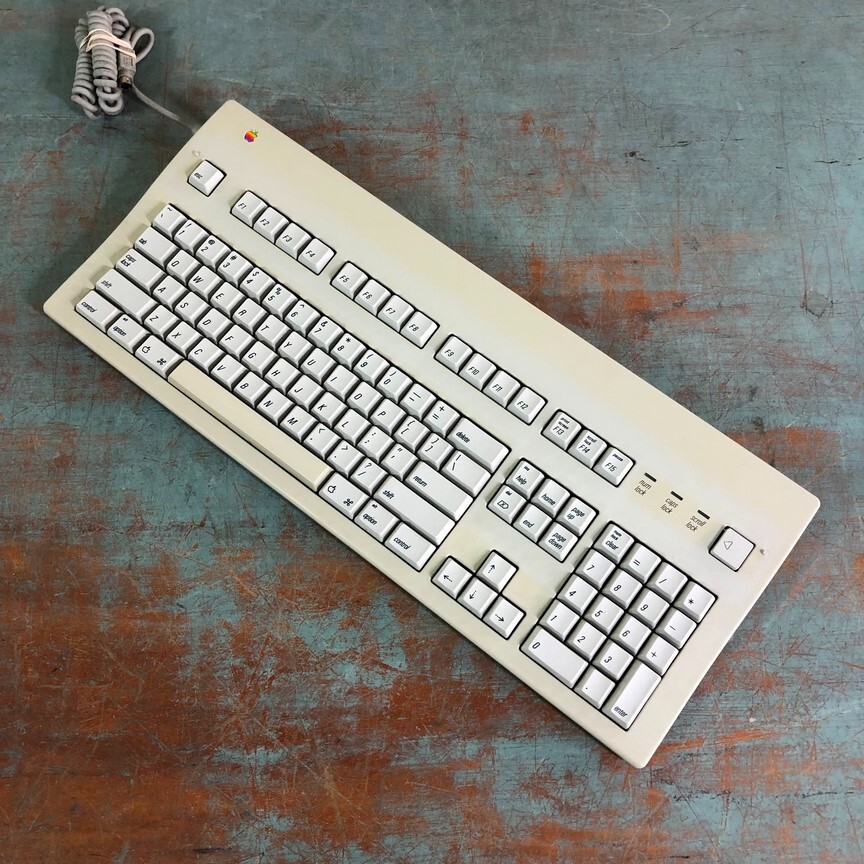 美品 Apple Extended Keyboard Ⅱ + iMate Apple Extended Keyboard & Keyboard II Key Caps – Apple
