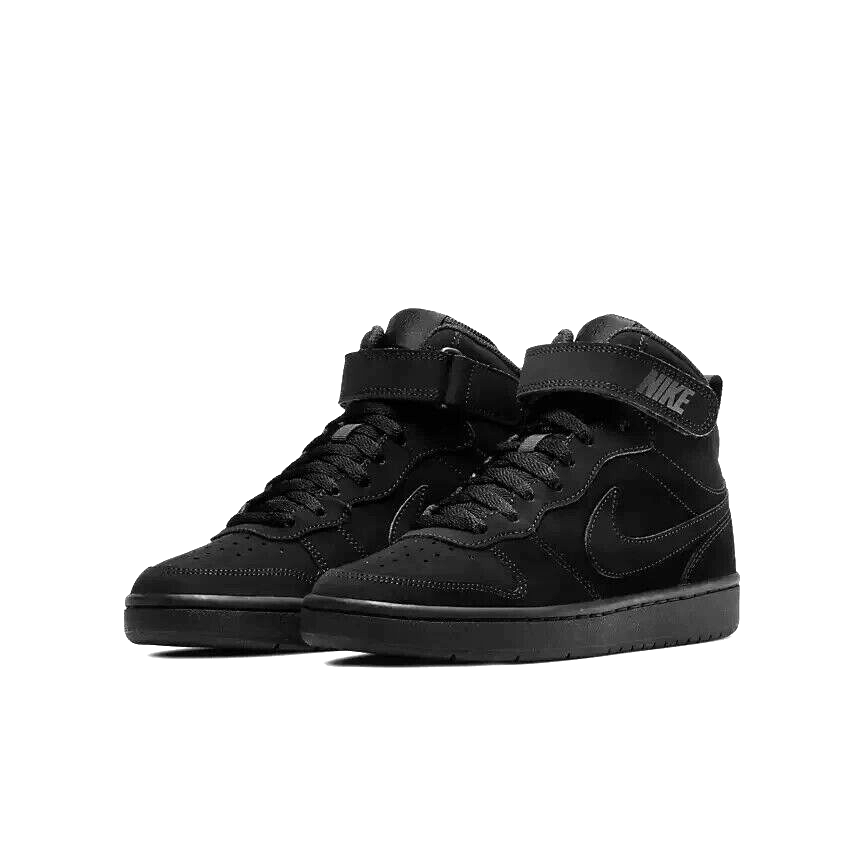 

Кроссовки Nike для мальчиков Court Borough Mid 2 Black/Black Big Kids, CW5867-001, Черный, Nike Court Borough