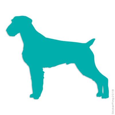 German Wirehair Pointer Dog, Vinyl Decal Sticker, Multiple Colors & Sizes #1961