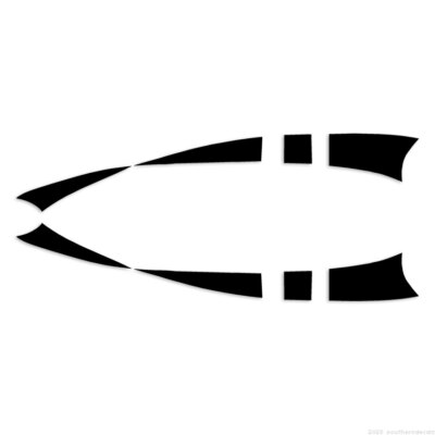 Pinstripe Set Pair - Decal Sticker - Multiple Colors & Sizes - ebn7445