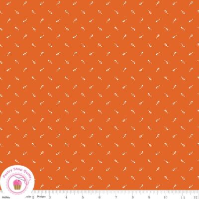 Riley Blake PRAIRIE 12316A Orange Autumn Quilt Fabric LORI HOLT 30's VINTAGE