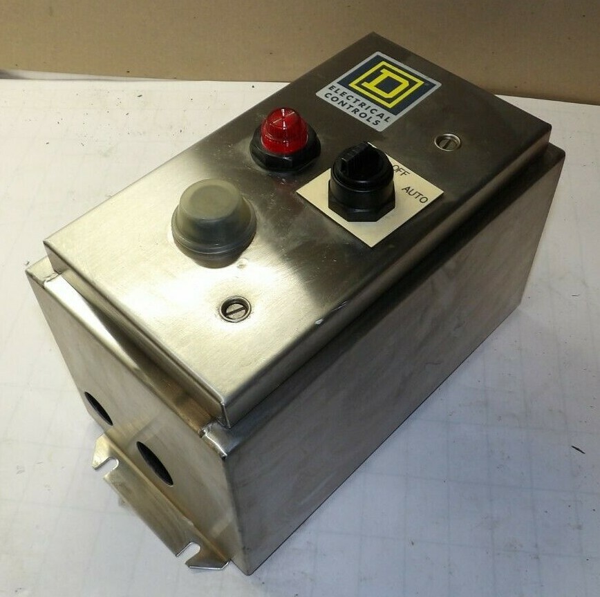 NEW SQUARE D SS ENCLOSED SIZE 0 MOTOR STARTER 4/4X 600 VAC 120 V COIL  8536SBW12