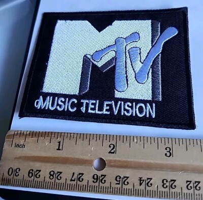 M TV Music Television Embroidered Iron/Sew On Patch