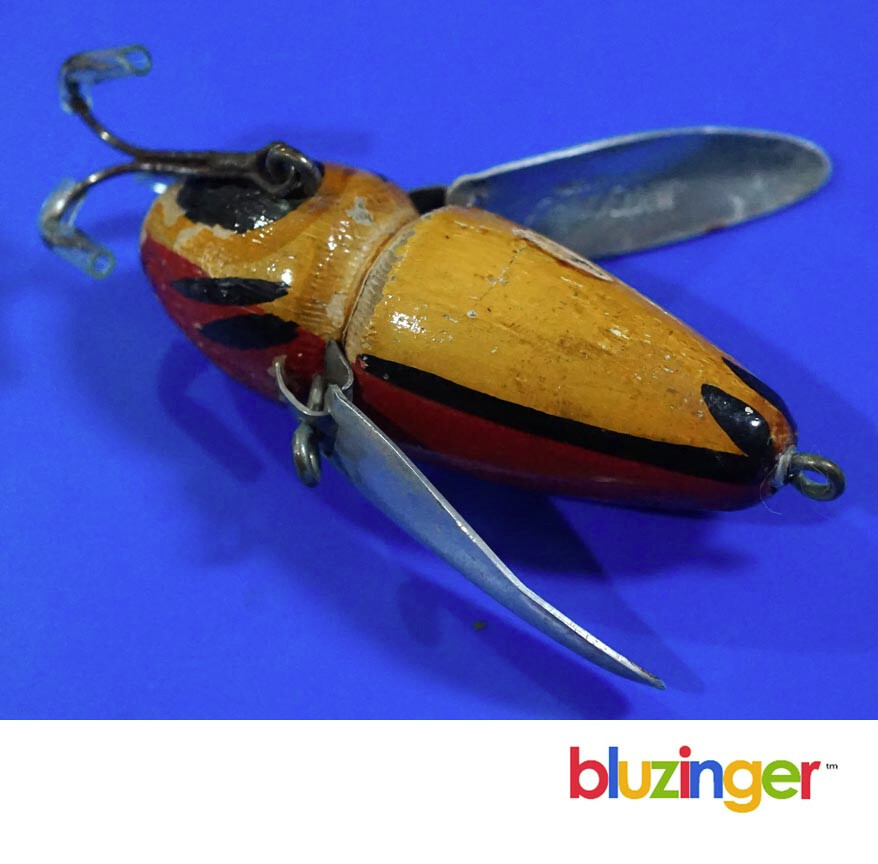 Vintage Jim Donaly Bloomfield NJ JERSEY WOW Crazy Crawler Topwater