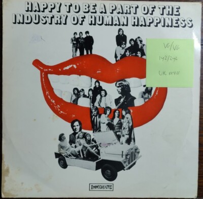 Various Happy To Be Part Of The Industry Vinyl Record VG/VG IMLYIN2 1969