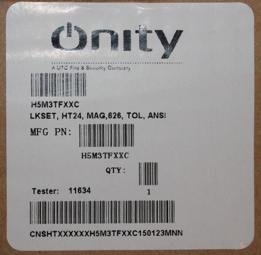 Lot of 5 x Onity Ansi HT24/28 Complete Hotel / Motel Satin Chrome Door LOCKSET