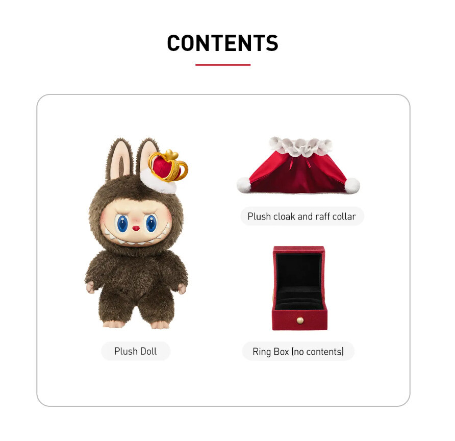POP MART Let's Checkmate ぬいぐるみ labubu POP MART THE MONSTERS Let's Checkmate Plush Toy LABUBU KING