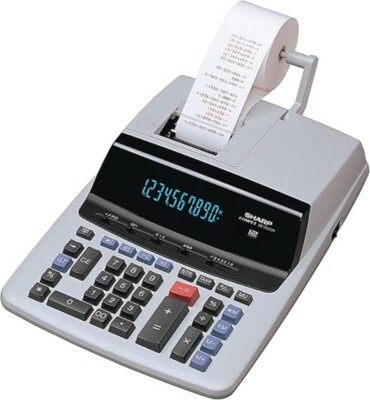 12-Digit Print Calculator+Adding Machine,Two-ColorPrinted Tape (VX-2652H)
