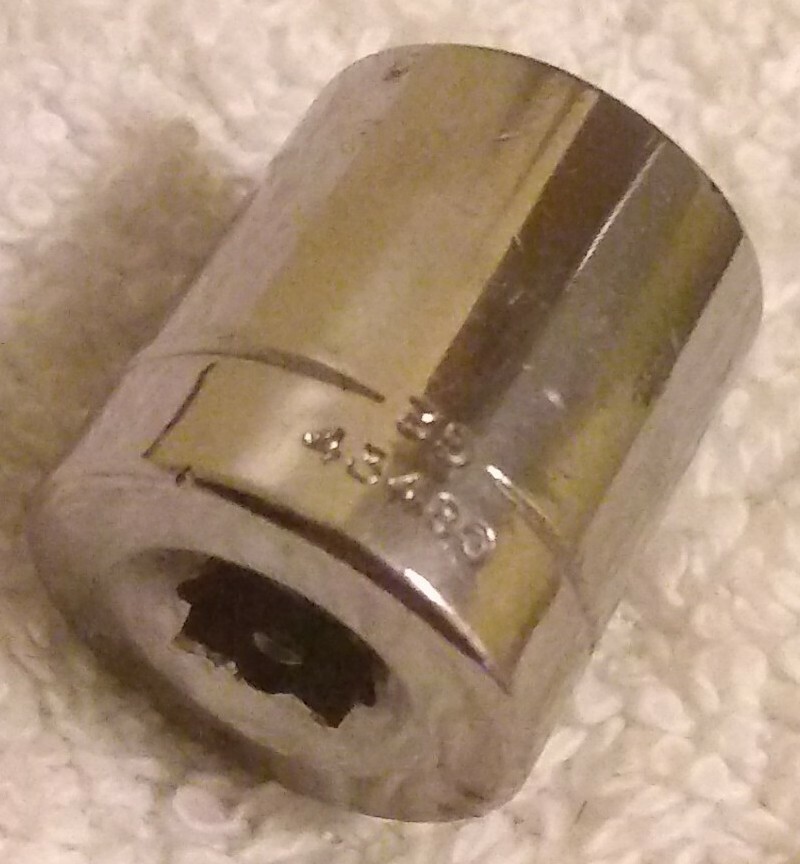 CRAFTSMAN 43480 9/16" SAE 1/4" DRIVE 6 POINT SOCKET upside down G2 USA