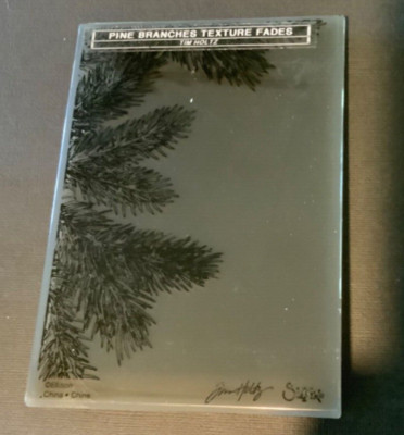 Tim Holtz Sizzix 3D Embossing Folder - PINE BRANCHES - Christmas in July