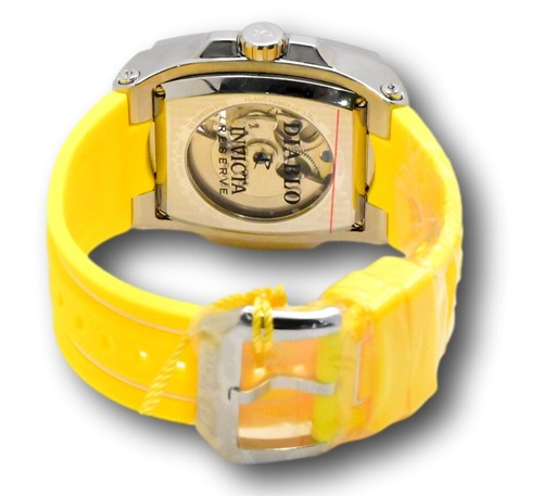 Pre-owned Invicta Reserve S1 Rally Diablo Men 51mm Dual Time Automatic Crystal Watch 43420