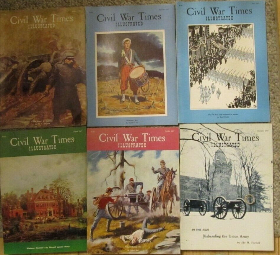41 CIVIL WAR TIMES magazines 1960-1970's