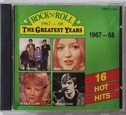 Rock N Roll: The Greatest Years 1967-68 CD  (1991, Hughes)