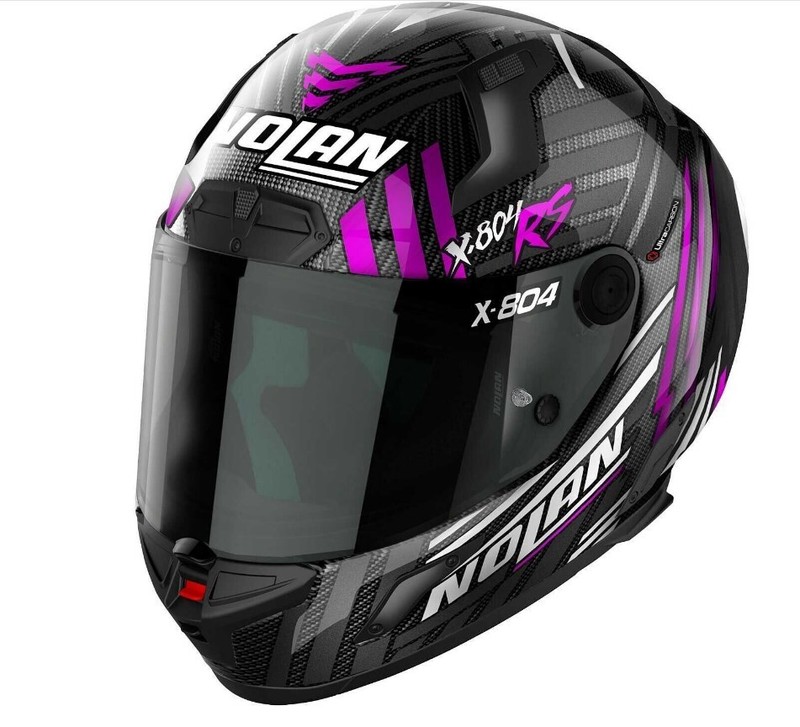 Motorrad Nolan X-804 Rs U.C. Spectre 021 Integralhelm (Carbon/Schwarz/Lila) Gr