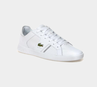 Mens grey best sale lacoste trainers