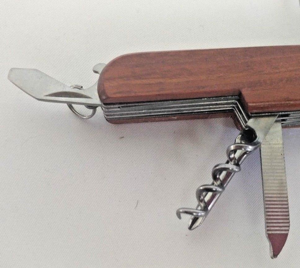 Pocket Knife Multi-tool Wood Handle 3.5