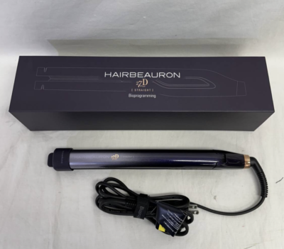 Bioprogramming HAIRBEAURON 27D Plus STRAIGHT Hair Iron with Box Used F/S Japan