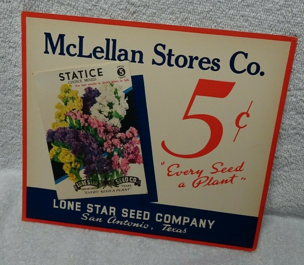 McLellan Stores Co. Seed Company Advertisement