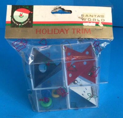 Vintage 1970's Kurt Adler Santa's World Christmas Mind Teaser Games NOS