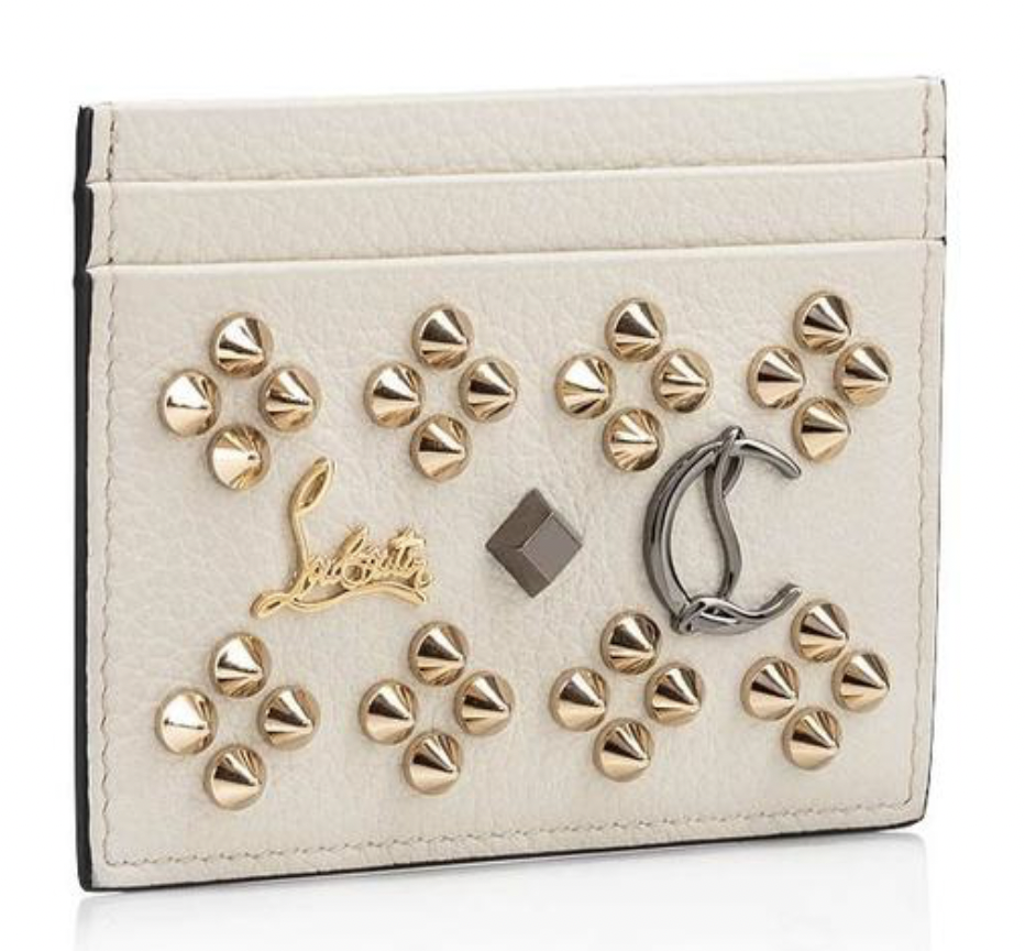 Christian Louboutin 'Kios’ card holder Kios - Card holder - Grained calf leather and spikes
