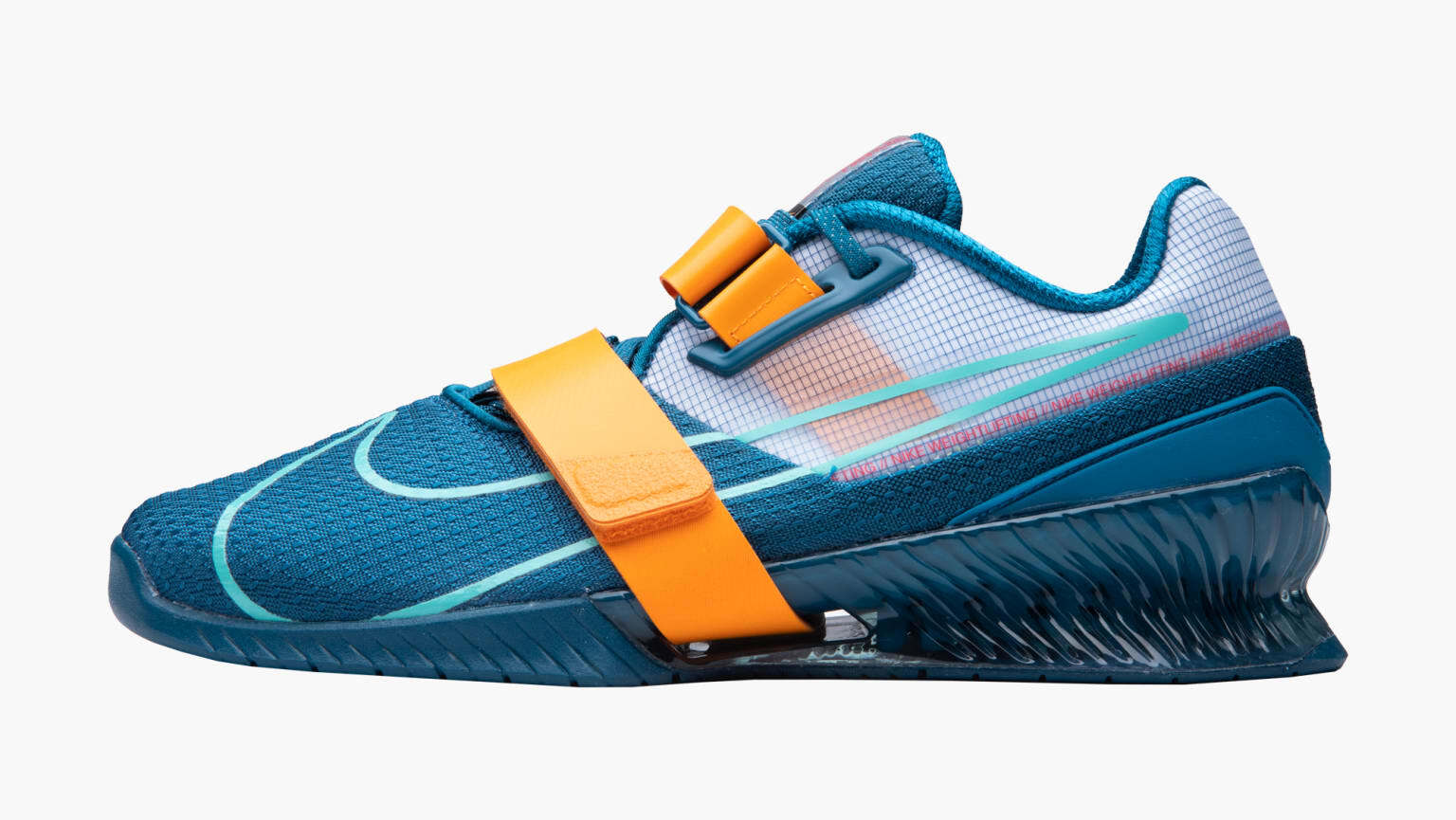 

Мужские кроссовки Nike Romaleos 4 Marina Blue Kumquat Orange CD3463-493 размер 11,5 для тяжелой атлетики, Синий, Nike Romaleos 4