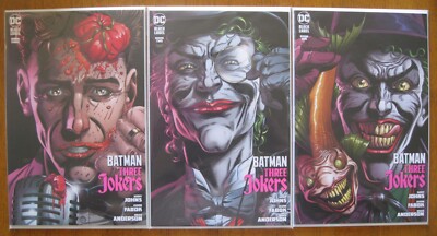 DC Comics BATMAN THREE JOKERS 1-3 Complete run set Geoff Johns Variant Set 2