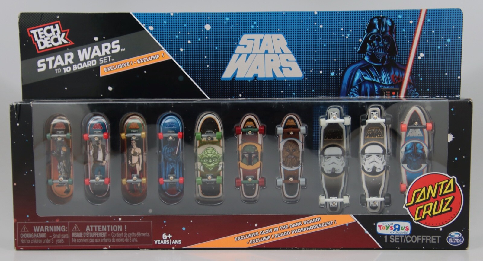 Tech Deck Star Wars TD 10 Board Set Santa Cruz Exclusive