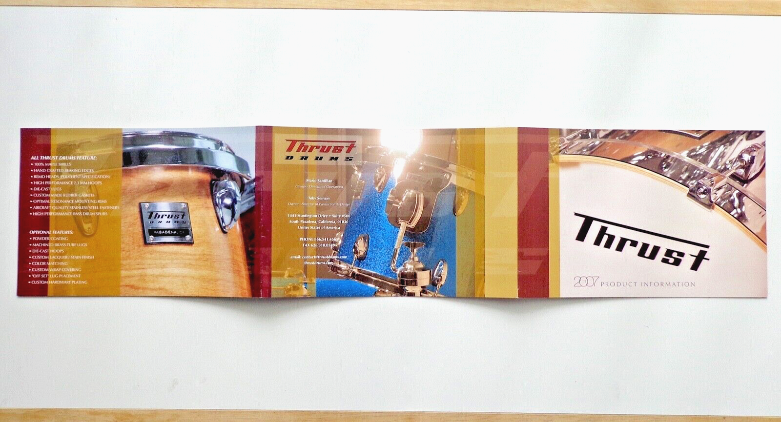 THRUST - DRUM  BROCHURE - 2007 Product Information Catalog