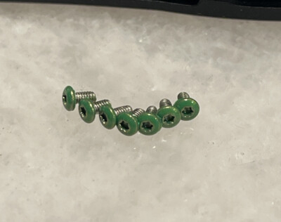 Green Stainless T6 Torx Screws For Kershaw 9000 Livewire Knife Scale & Clip