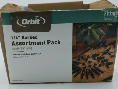 Orbit 1/4'' Barbed Assortment Pack Use with1/4'' Tubing 67431-15rC