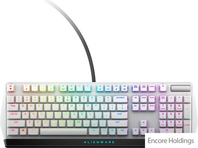 Dell Alienware Alienfx RGB Mechanical Gaming Keyboard - Wired - USB AW510K-W-WW