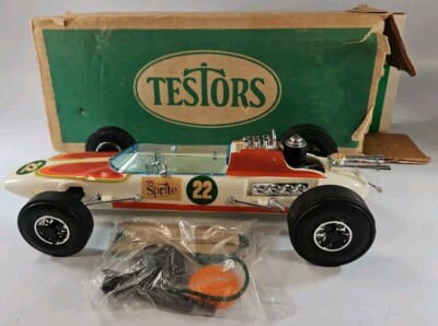 Vtg 1969 TESTORS Sprite 22 Special Gas-Powered Tether Indy Car RC New Box Mint