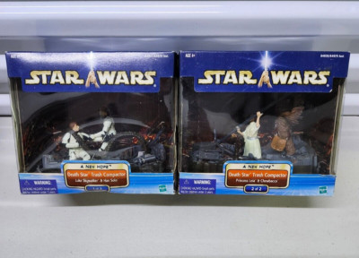 Death Star Trash Compactor STAR WARS 1 of 2 2 of 2 SAGA Set A New Hope MIB D1