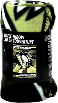 Pittsburgh Penguins Soft Fleece Blanket Throw Broken Ice Style NWT NHL Licensed