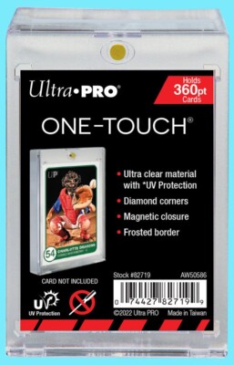 1 Ultra Pro ONE TOUCH MAGNETIC 360pt UV Card Holder Display Case Two Piece 82719