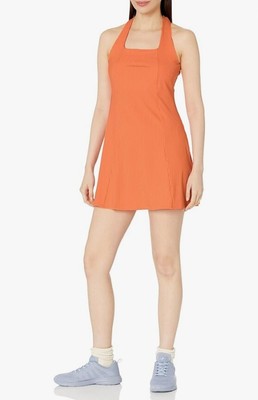 NEW Eleven By Venus Williams My Heart In Palms Mini Dress in Nectarine Rib L
