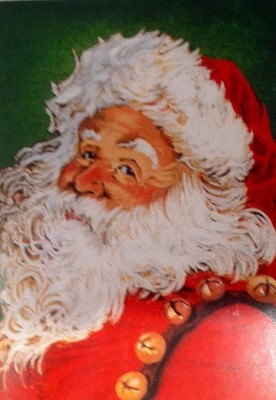 Christmas Flag Old Santa 30 x 43 Outdoor David T Sands Collection Russ Berrie