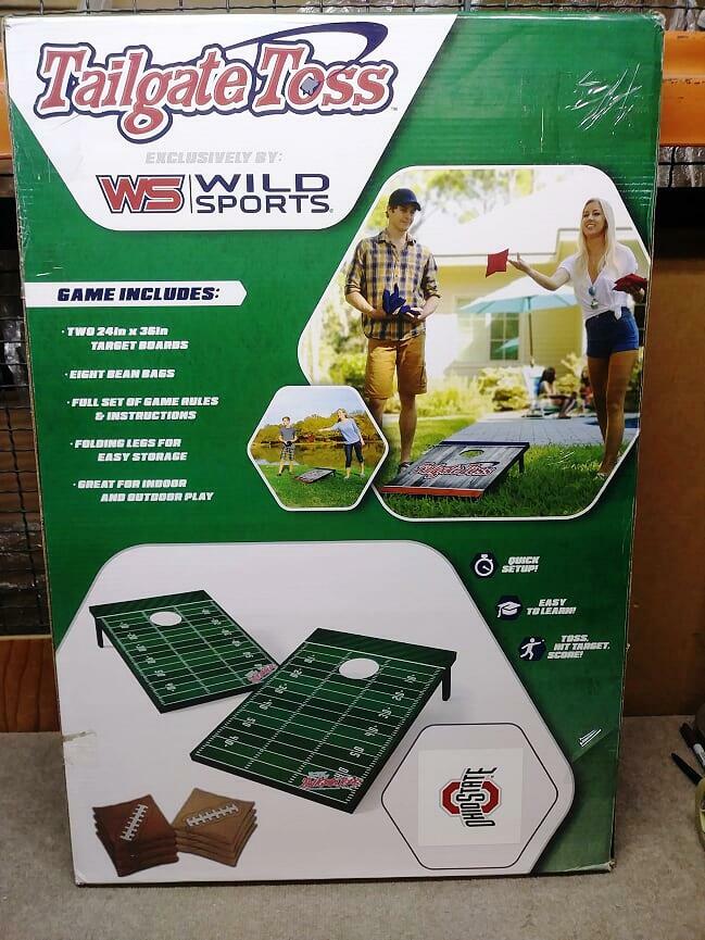 Details about / Wild Sports NCAA 2/' x 3/' Football Field Cornhole Bag Toss Game