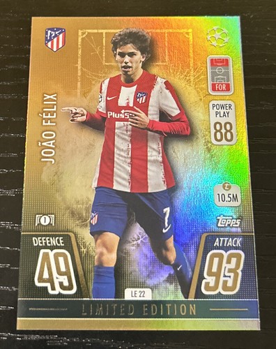 2021 Topps Match Attax Joao Felix Limited Edition Gold Foil