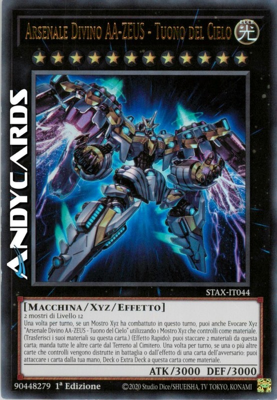 Arsenale Divino Aa-Zeus - Tuono Del Cielo â¢ Ultra R â¢ Stax It044 â¢ 1ed â¢ Yugioh!