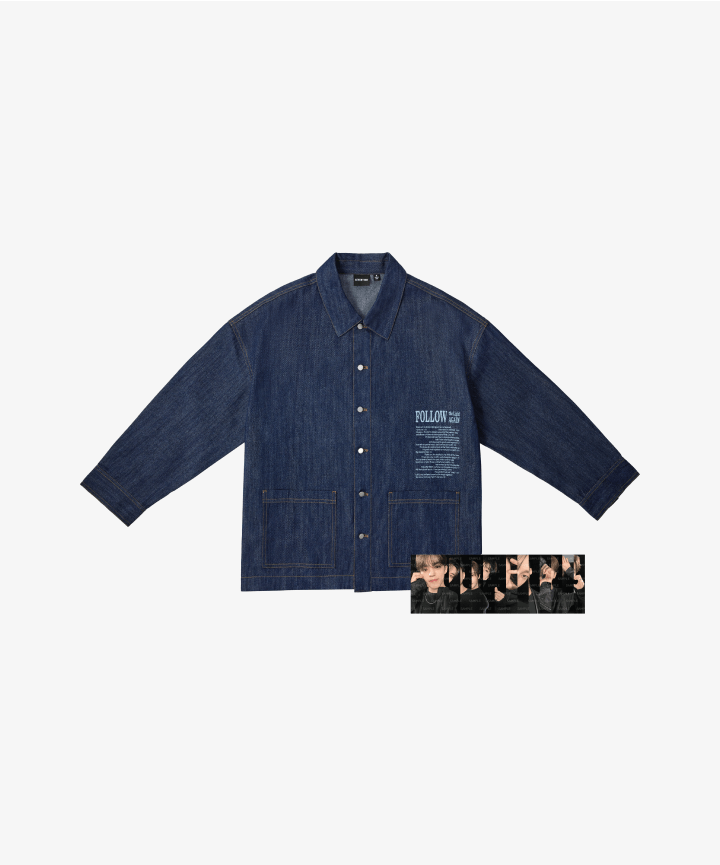 【有名人芸能人】 DENIM MD OFFICIAL AGAIN FOLLOW TOUR SEVENTEEN SHIRT + SIZE L K-POP・アジア