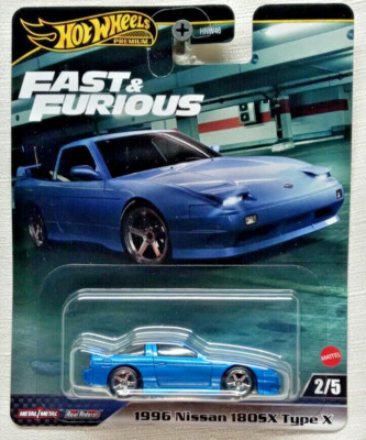 Hot Wheels Premium 1996 Nissan 180SX Type X HNW46 Fast & Furious Tokyo Drift