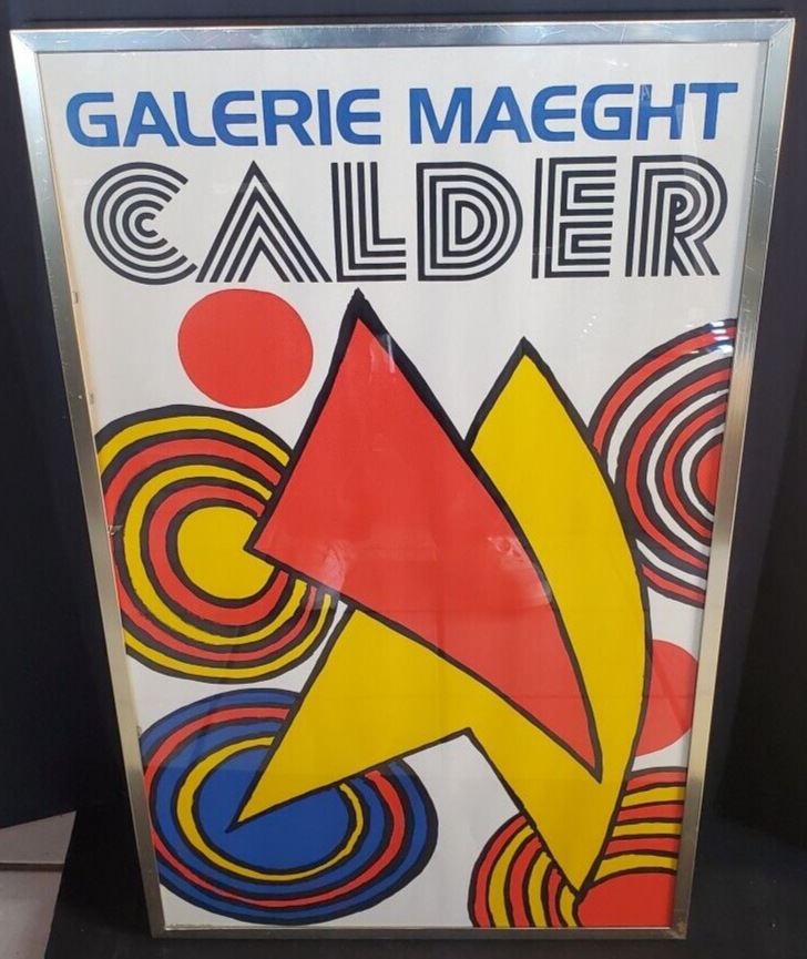 額装済/Galerie Maeght/アレクサンダー カルダー/ポスター Alexander Calder, 1970 Galerie Maeght, Lithograph Poster