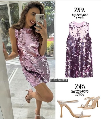 はる♡ ZARA WOMEN HEELED SANDALS WITH RHINESTONE STRAPS | 2334/310