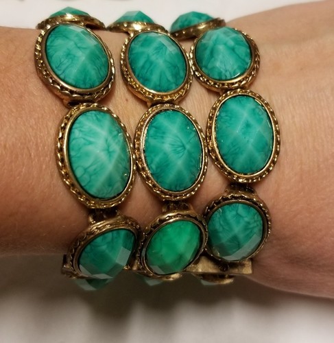 Amrita Singh Turquoise Earrings Necklace Bracelet Set