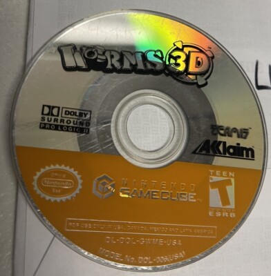 Worms 3D (3-D) - Nintendo Gamecube - Game Disc Only Tested Working