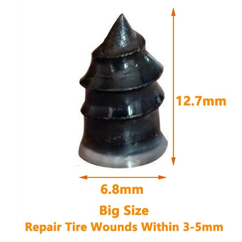 10 Car Tubeless Vacuum Tyre Puncture Repair Kit Screw Nails Tire Patch Plug Fix