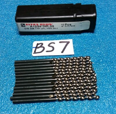 TITEX PLUS    A1234*NR.39  DIN 338 TYP  UFL  HSS  DRILLS   14 PCS