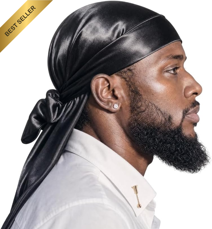 Premium Mulberry Silk Durag & Sleep Cap | 100% Protection for Waves, Curls, Brai